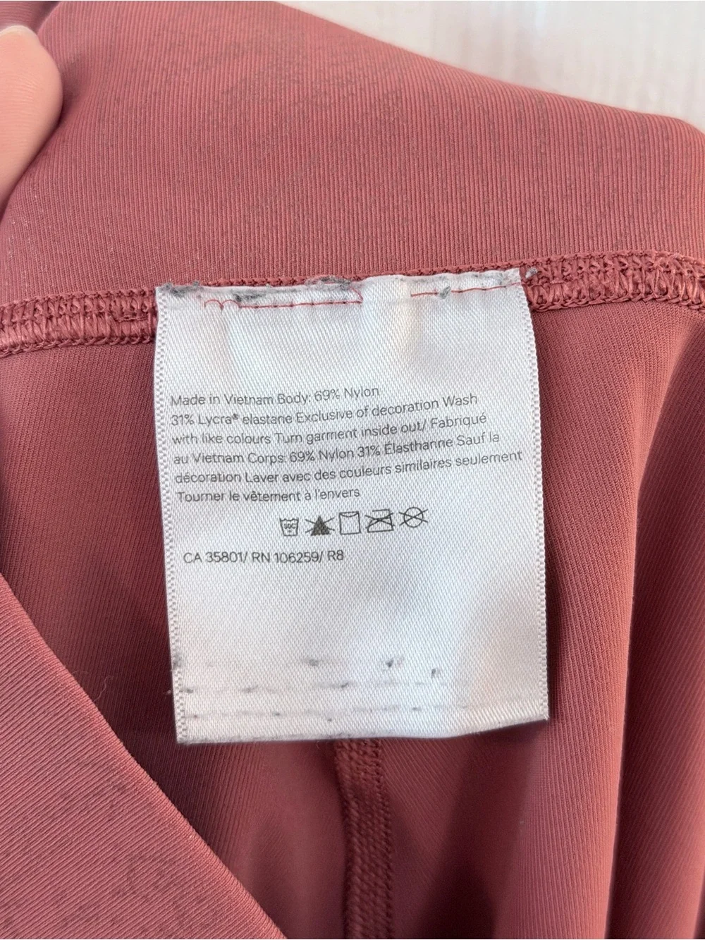 Lululemon Wunder Under High-Rise Shine Cranberry Pink Foil Leggings - Women’s 6